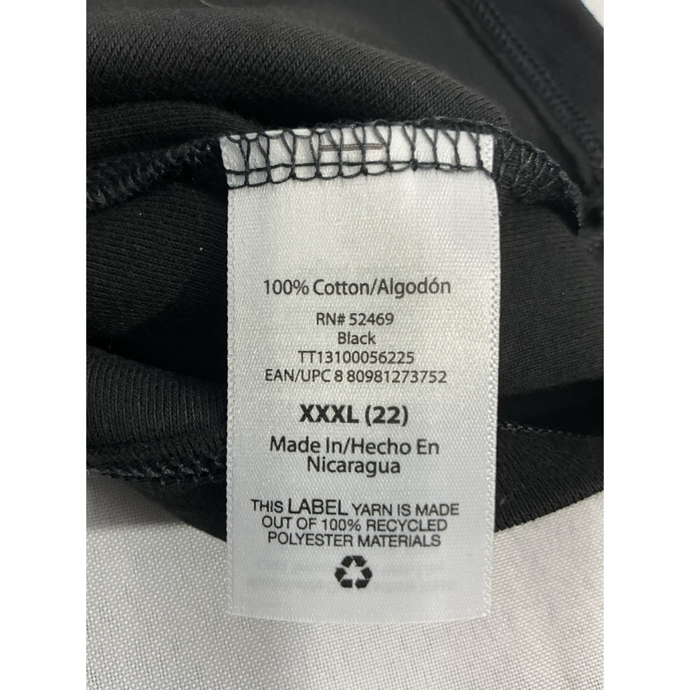 Womans Time N Tru XXXL (22) Scoop Neck Short Sleeve T Shirt Black - Picture 4 of 9